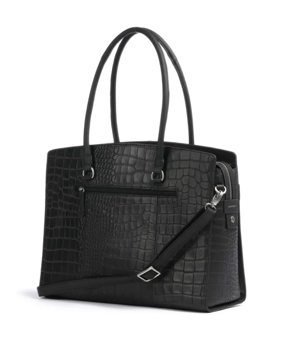 Cool Colbie Shopper 15″ geprägtes Leder schwarz