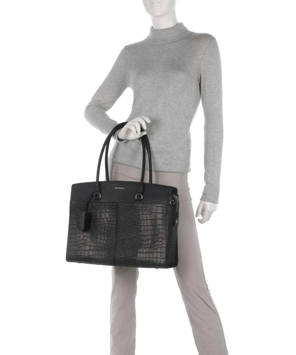 Cool Colbie Shopper 15″ geprägtes Leder schwarz