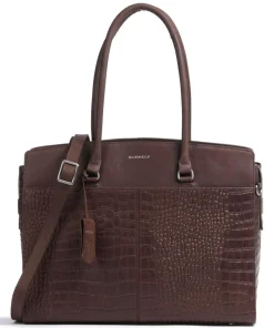 Cool Colbie Shopper 15″ geprägtes Leder dunkelbraun