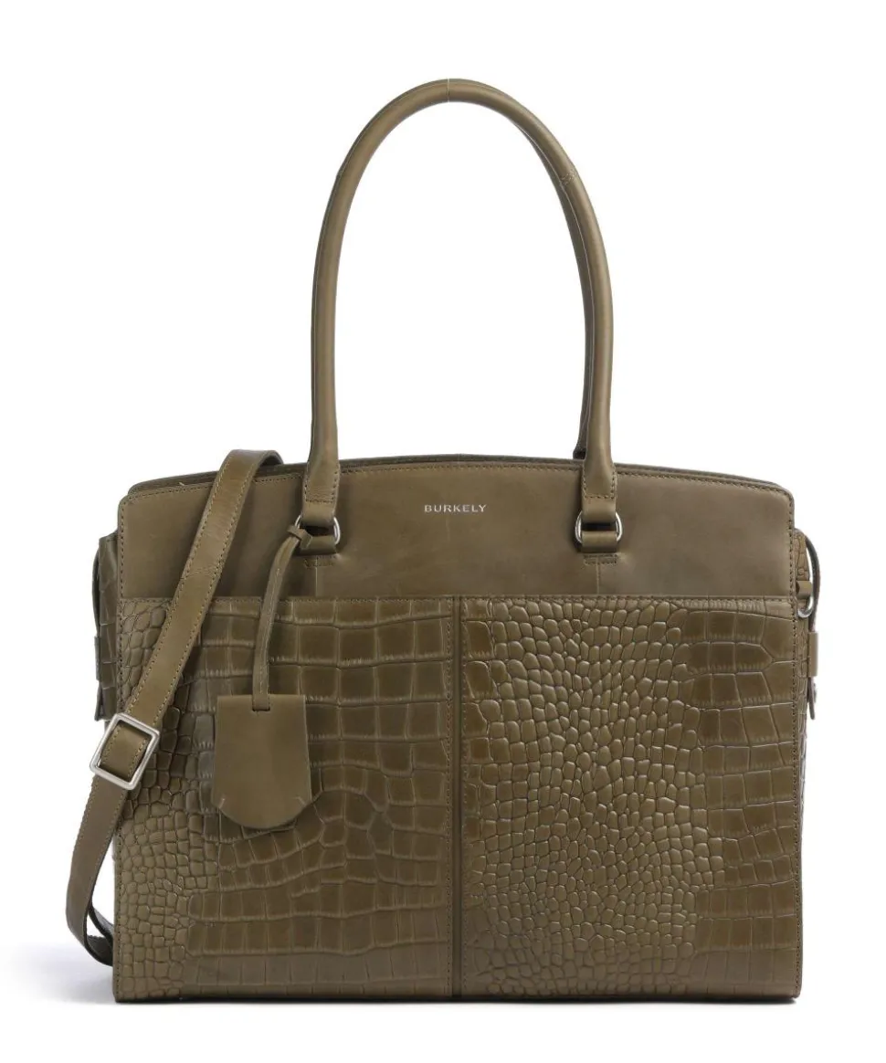 Cool Colbie Shopper 15″ geprägtes Leder olivgrün