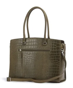 Cool Colbie Shopper 15″ geprägtes Leder olivgrün