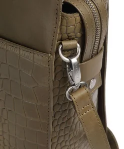 Cool Colbie Shopper 15″ geprägtes Leder olivgrün