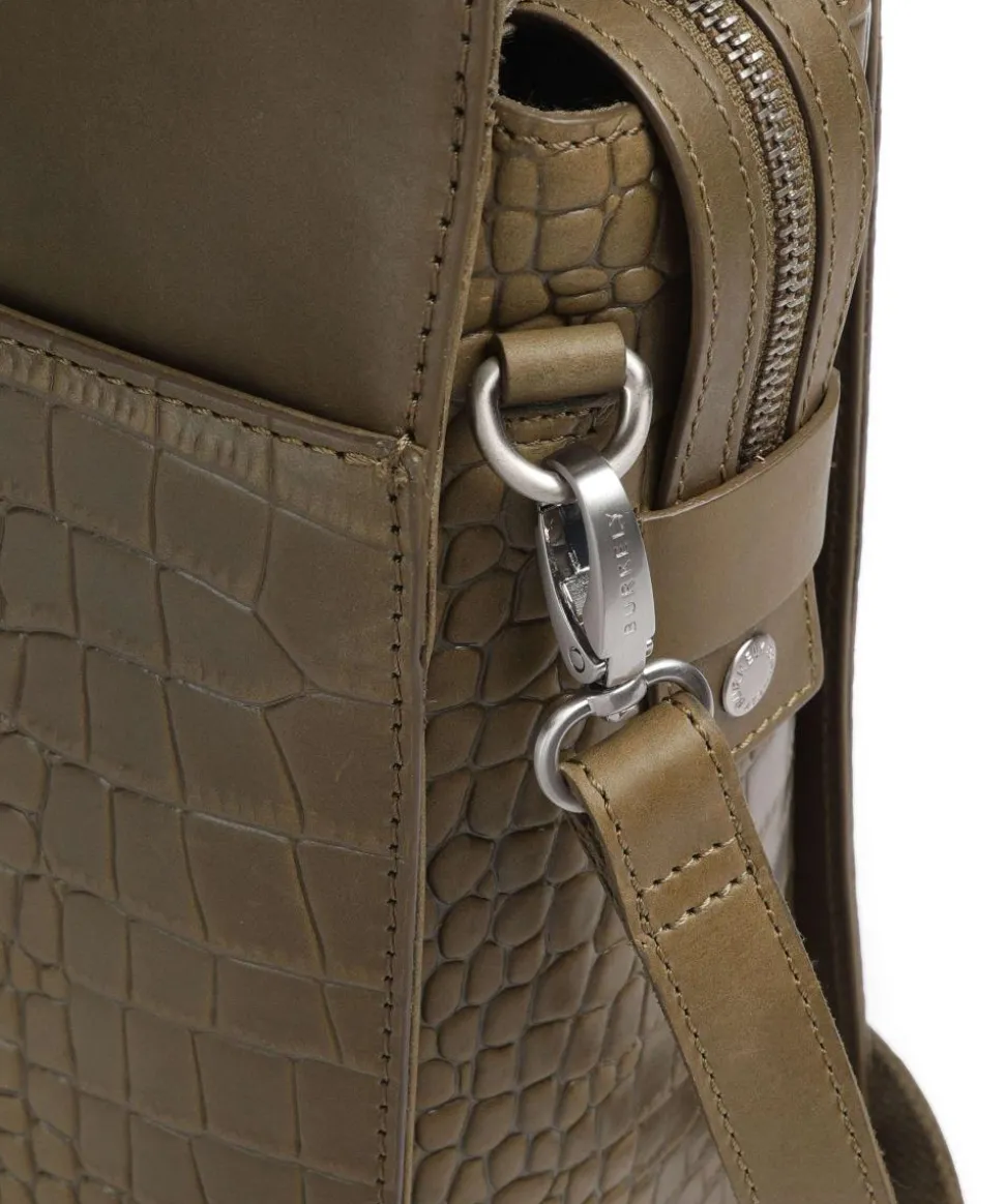 Cool Colbie Shopper 15″ geprägtes Leder olivgrün