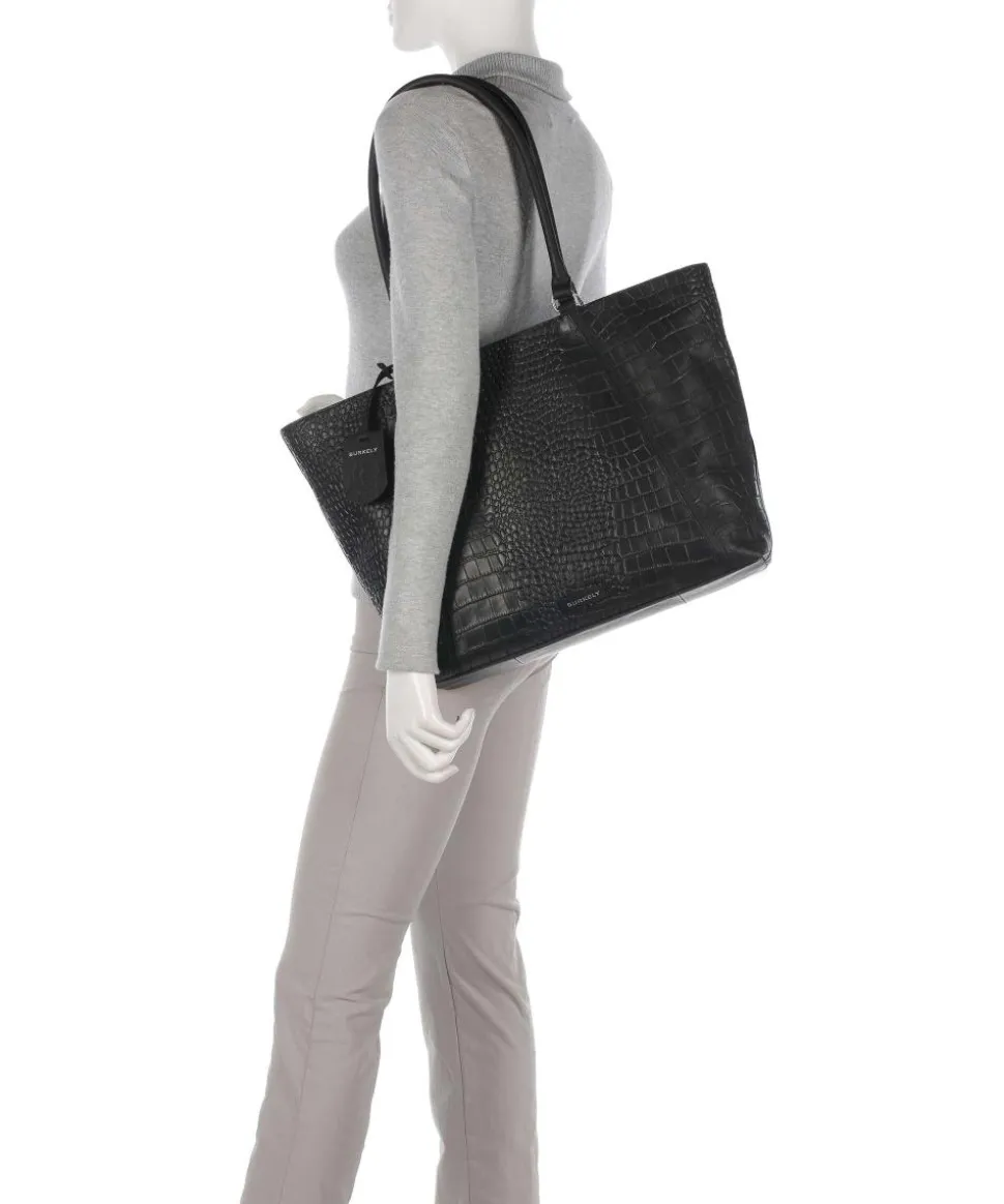 Cool Colbie Shopper 15″ geprägtes Leder schwarz