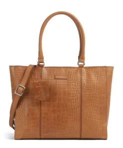 Cool Colbie Shopper 14″ geprägtes Leder braun