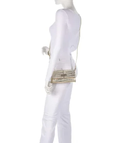 Cool Colbie Umhängetasche geprägtes Leder gold