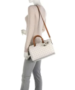 Cortina Aurora Handtasche Lederimitat elfenbein