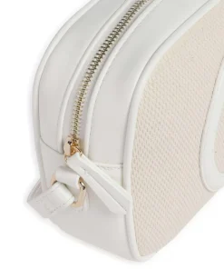 Covent Umhängetasche Baumwolle, Lederimitat beige/weiß