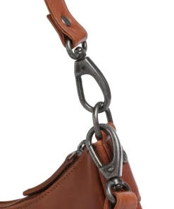 Cow Wax Pull Up Alexandria Schultertasche Pull-Up Rindsleder cognac