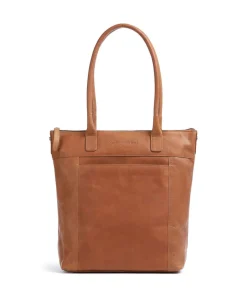 Cow Wax Pull Up Altona Shopper 14″ fein genarbtes Leder cognac