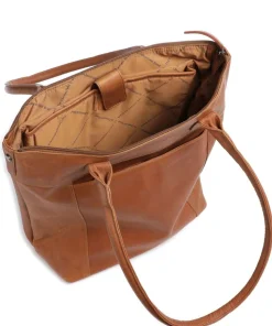 Cow Wax Pull Up Altona Shopper 14″ fein genarbtes Leder cognac