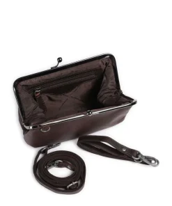 Cow Wax Pull Up Andrade Schultertasche Pull-Up Rindsleder dunkelbraun