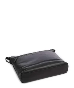 Cow Wax Pull Up Cartagena Umhängetasche Rindsleder schwarz