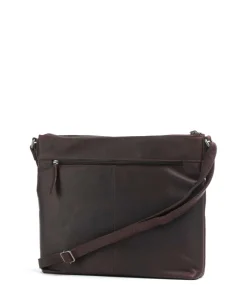 Cow Wax Pull Up Cartagena Umhängetasche Rindsleder dunkelbraun