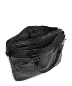 Cow Wax Pull Up Fabian Aktentasche 15″ Rindsleder schwarz