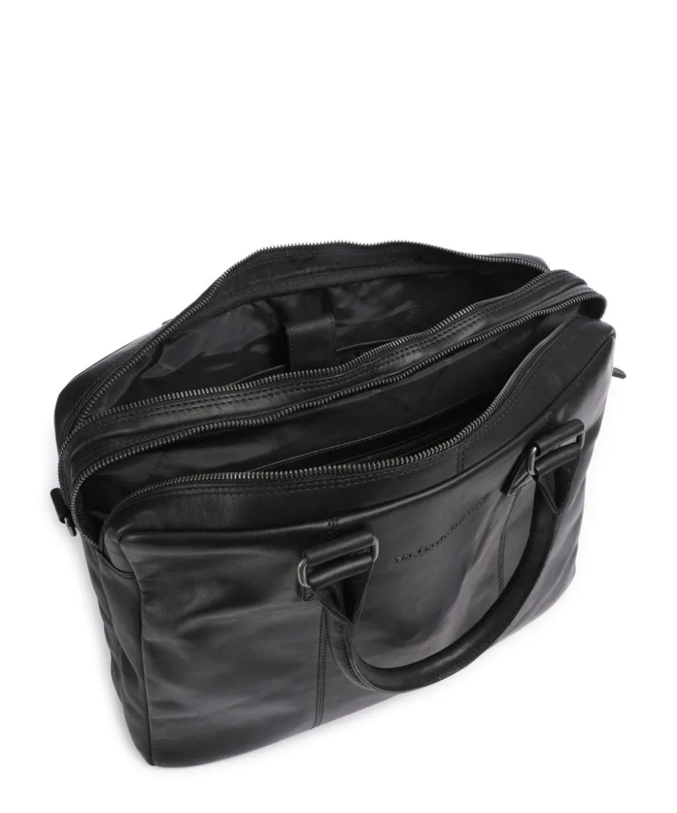 Cow Wax Pull Up Fabian Aktentasche 15″ Rindsleder schwarz