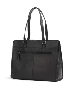 Cow Wax Pull Up Fidenza Shopper 15″ Pull-Up Rindsleder schwarz