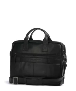 Cow Wax Pull Up Frazer Aktentasche 15″ Rindsleder schwarz