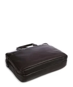 Cow Wax Pull Up Frazer Aktentasche 15″ Rindsleder dunkelbraun