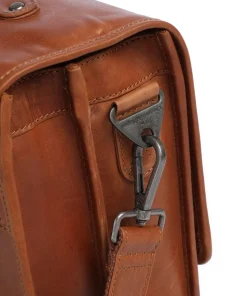 Cow Wax Pull Up Glenwood Aktentasche 17″ Rindsleder cognac