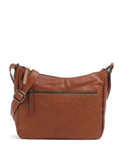 Cow Wax Pull Up Loraine Umhängetasche Rindsleder cognac