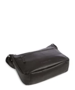 Cow Wax Pull Up Loraine Umhängetasche Rindsleder dunkelbraun