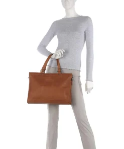 Cow Wax Pull Up Manly Shopper 15″ Rindsleder cognac