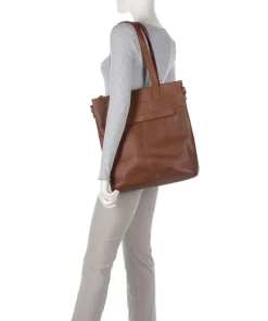 Cow Wax Pull Up Nunavik Shopper 15″ Rindsleder cognac