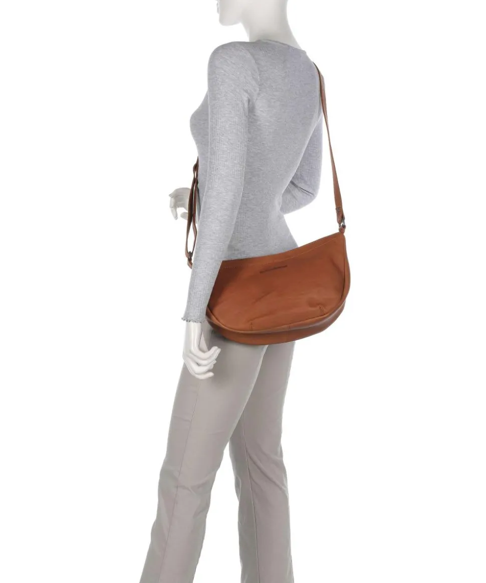 Cow Wax Pull Up Piemonte Umhängetasche Pull-Up Rindsleder cognac