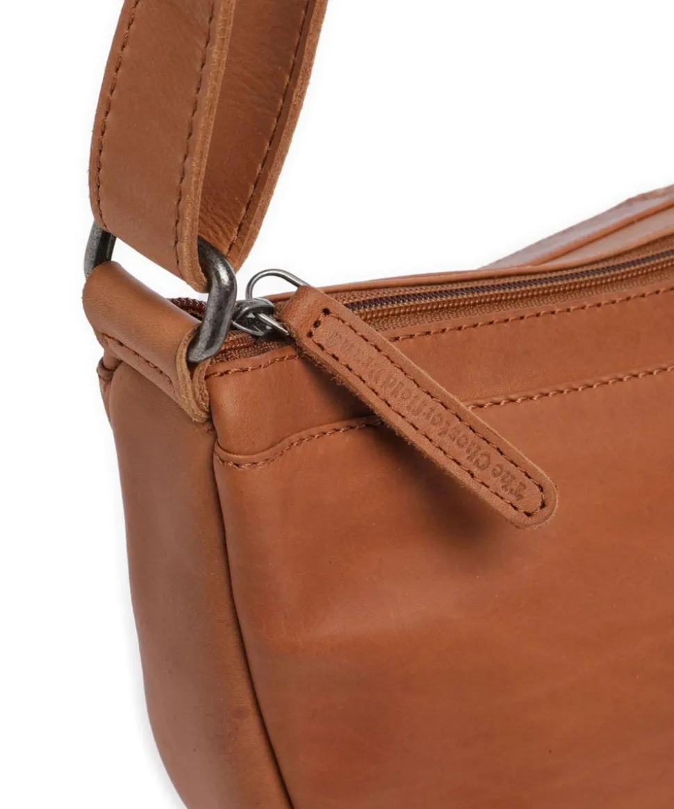 Cow Wax Pull Up Piemonte Umhängetasche Pull-Up Rindsleder cognac