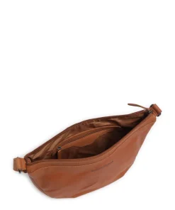 Cow Wax Pull Up Piemonte Umhängetasche Pull-Up Rindsleder cognac