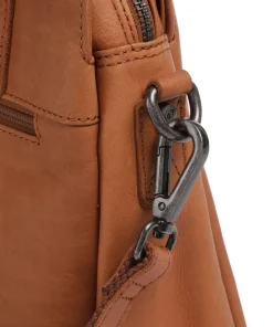 Cow Wax Pull Up Porlezza Schultertasche 10″ Pull-Up Rindsleder cognac