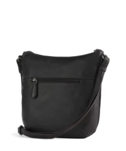 Cow Wax Pull Up Redding Umhängetasche fein genarbtes Leder dunkelbraun