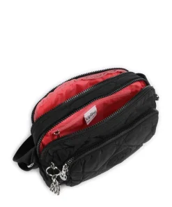 Crinkled Quilt Abanu M Zip Umhängetasche Polyamide schwarz