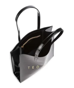 Crinkon Shopper Lederimitat schwarz