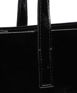 Crinkon Shopper Lederimitat schwarz