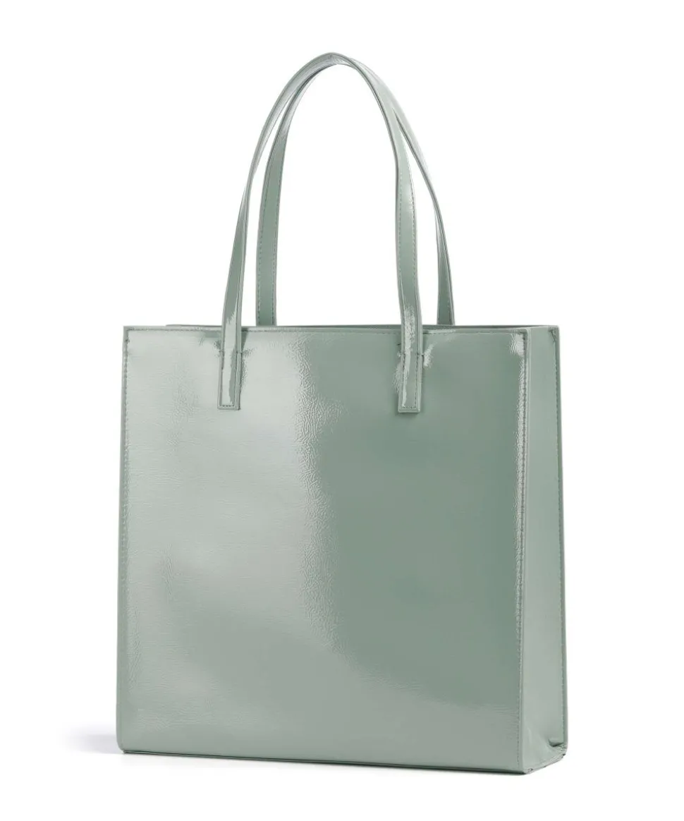 Crinkon Shopper Lederimitat graugrün