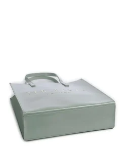 Crinkon Shopper Lederimitat graugrün