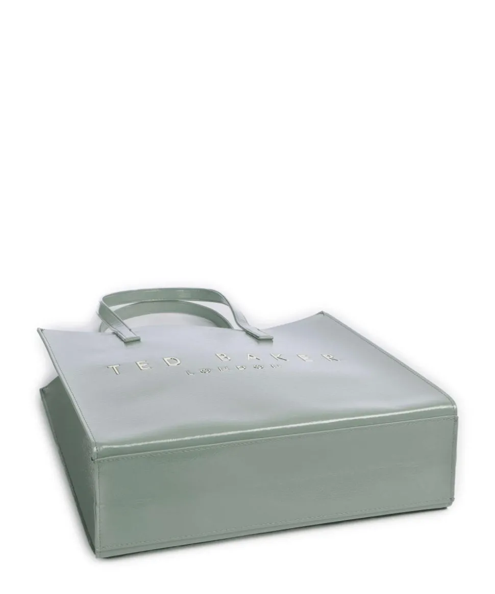 Crinkon Shopper Lederimitat graugrün