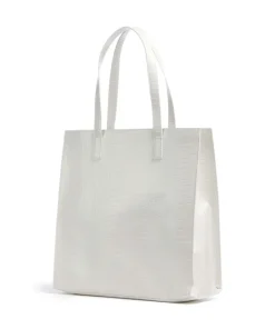 Croccon Shopper Lederimitat elfenbein