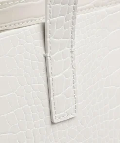 Croccon Shopper Lederimitat elfenbein