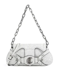 Crossed Laces Schultertasche Lederimitat weiß