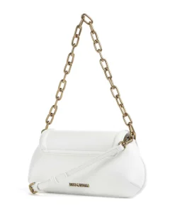 Crossed Laces Schultertasche Lederimitat weiß