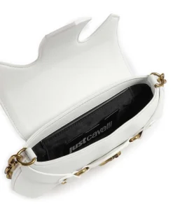 Crossed Laces Schultertasche Lederimitat weiß