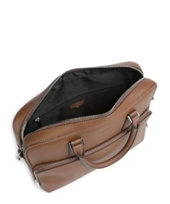 Crosstown Aktentasche 14″ genarbtes Rindsleder braun