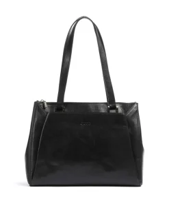 Crown Shopper fein genarbtes Rindsleder schwarz