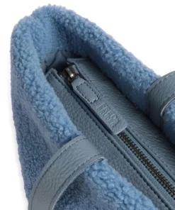 Cuddle Shopper Kunstfell, Leder hellblau