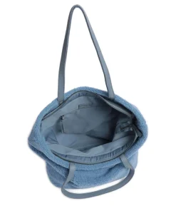 Cuddle Shopper Kunstfell, Leder hellblau
