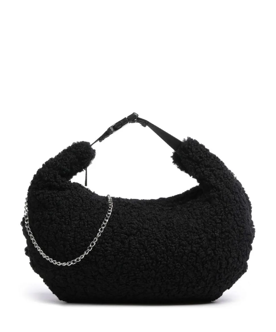 Curls Dagmar Beuteltasche Baumwolle, Kunstfell schwarz