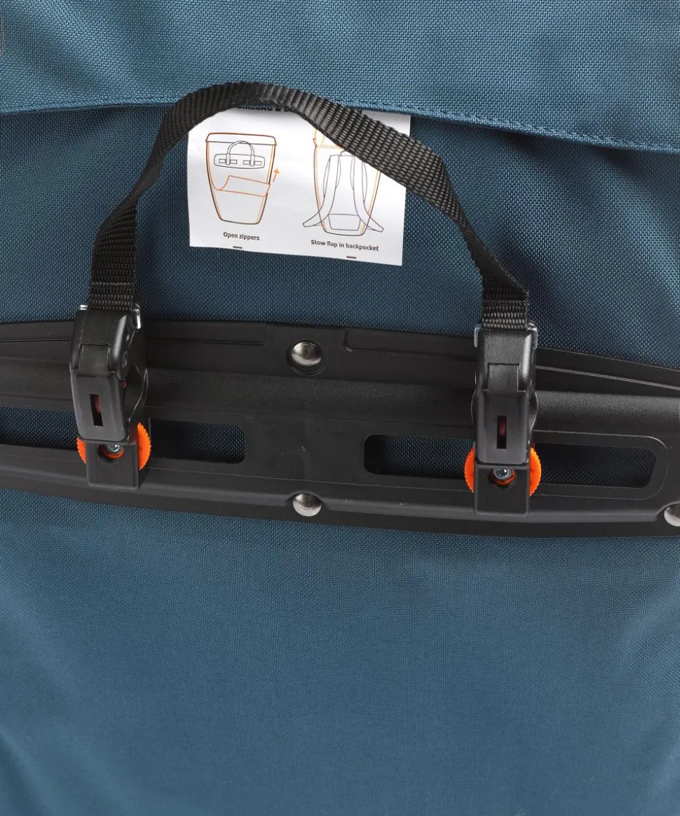 Cycle II 20 QMR 2.0 Gepäcktasche recyceltes Polyester blau/braun